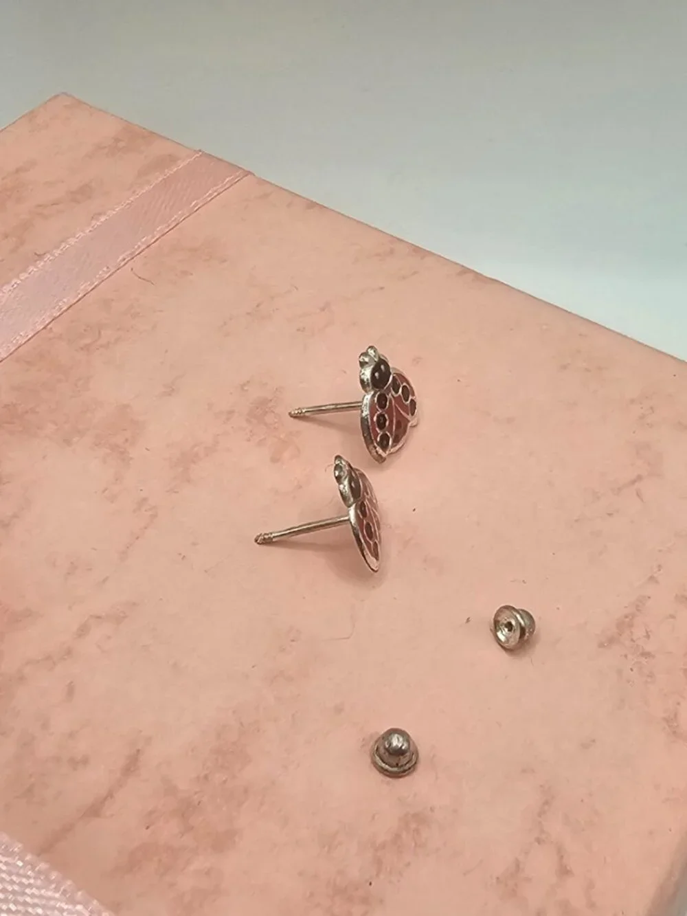 Sterling Silver 925 High Polished Butterfly Screw Back Stud Earrings